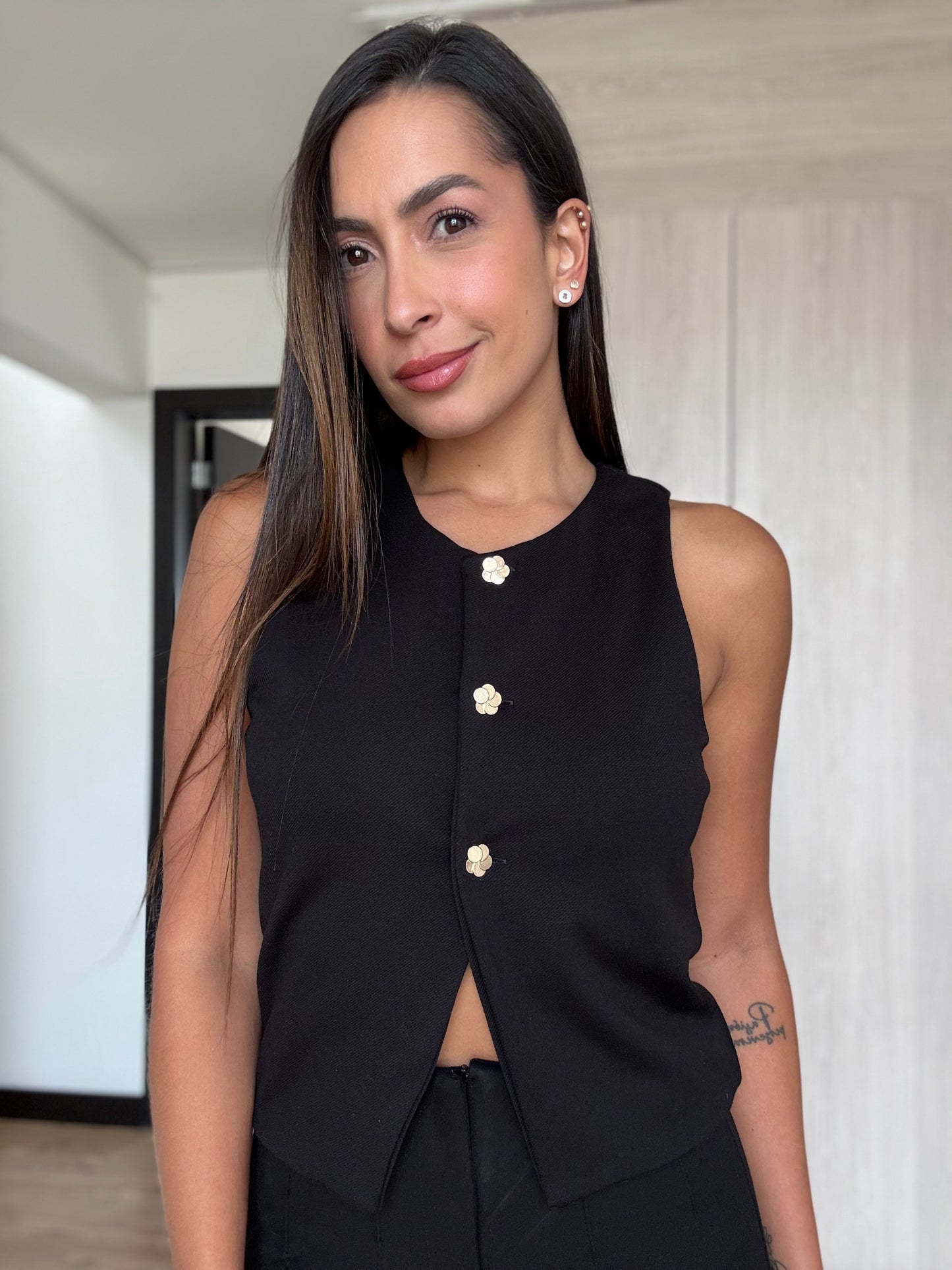 Blusa Botones Gold