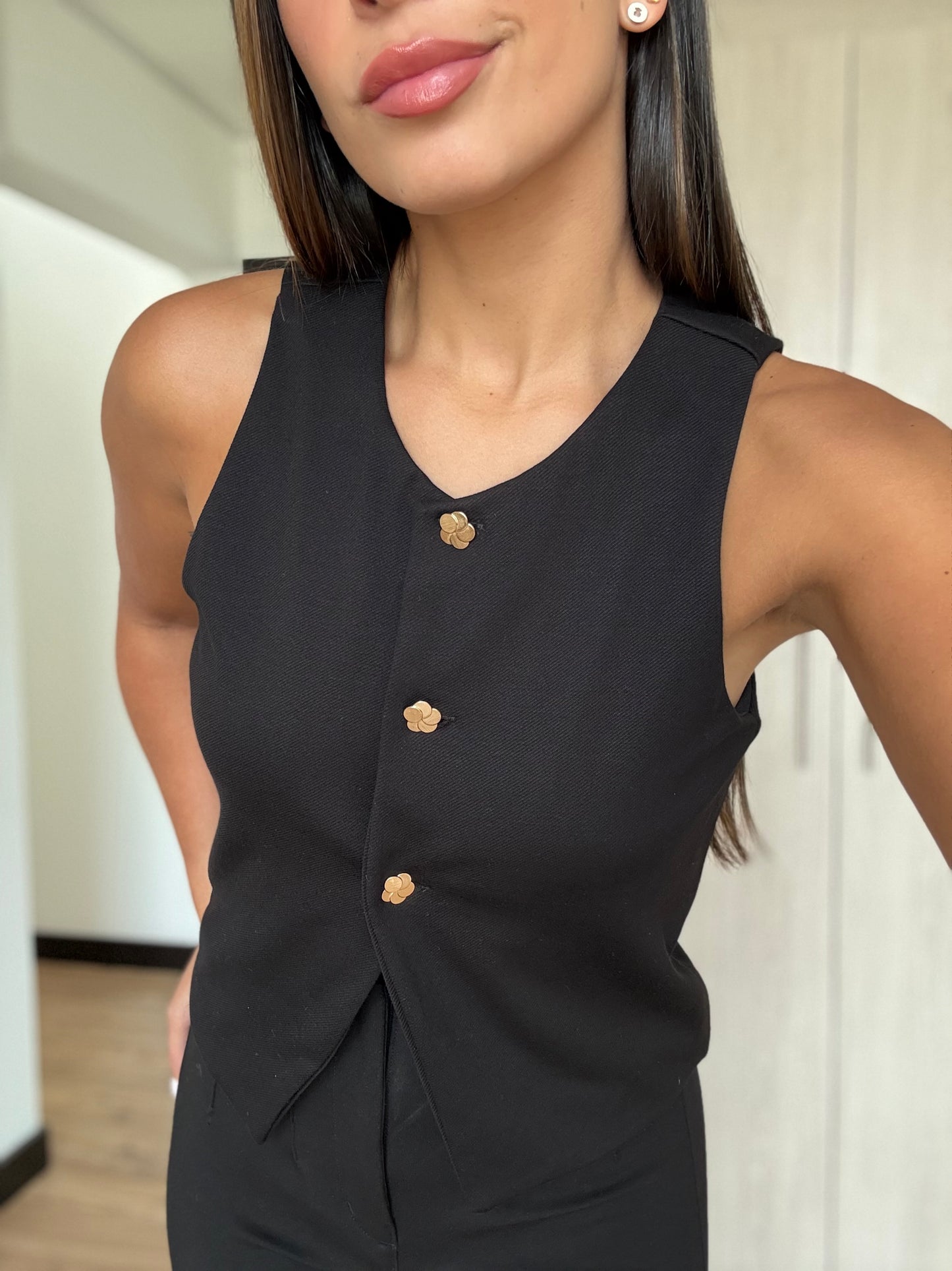 Blusa Botones Gold